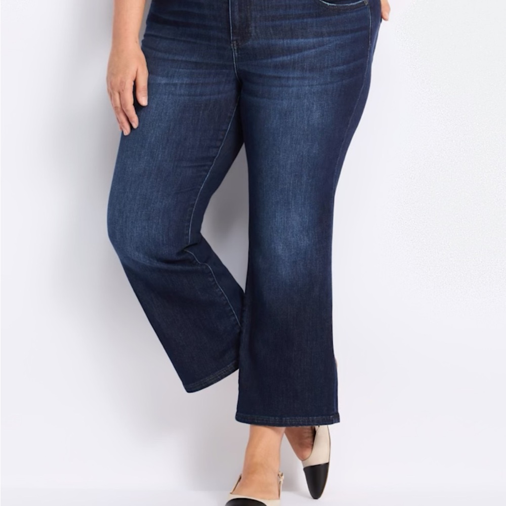 Liverpool Blue Flare Wide Leg Jeans